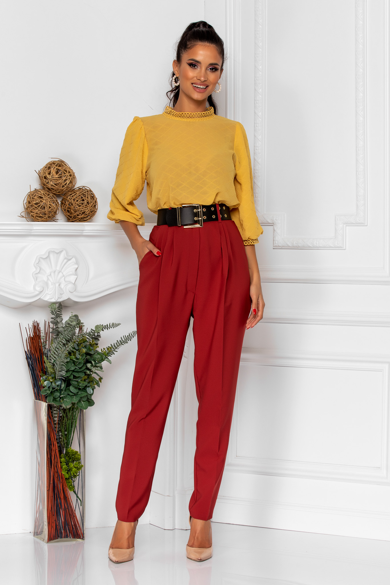 Bluza ines galben mustar