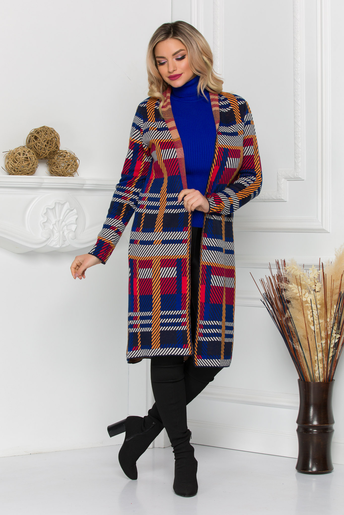 Cardigan henry albastru