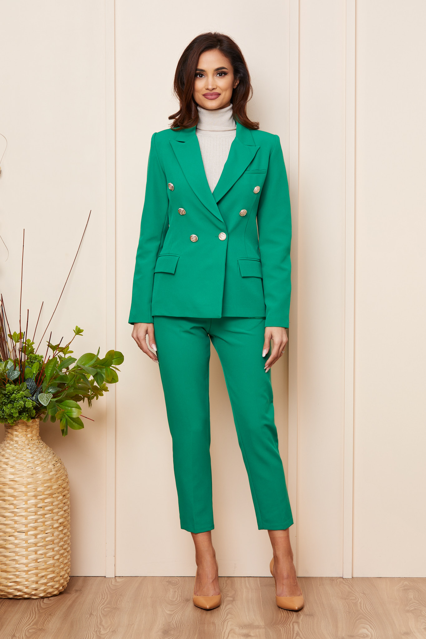 Costum azur verde