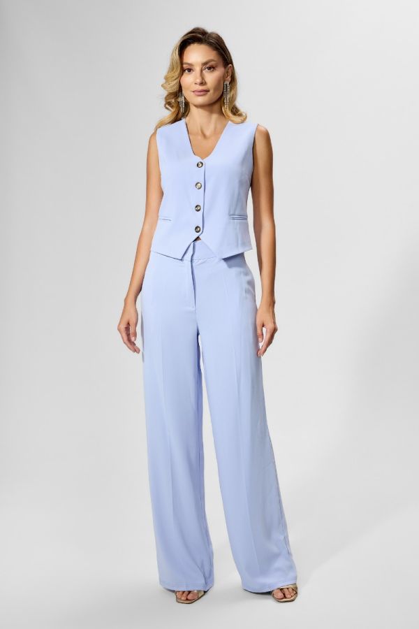 Set format din pantaloni si vesta Denver Bleu
