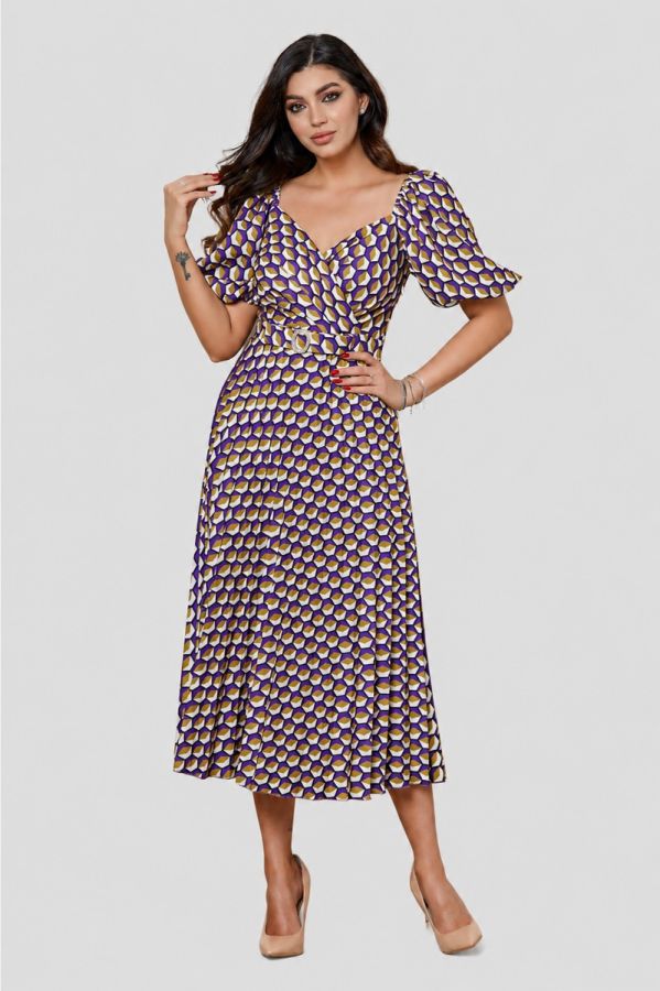 Rochie Ylda Mov Multi