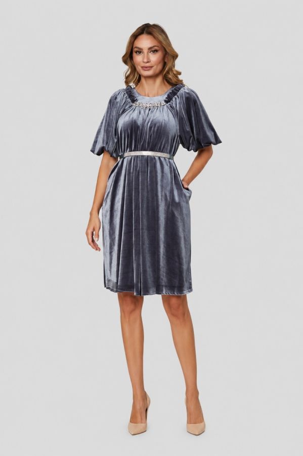 Rochie Velvetty Gri