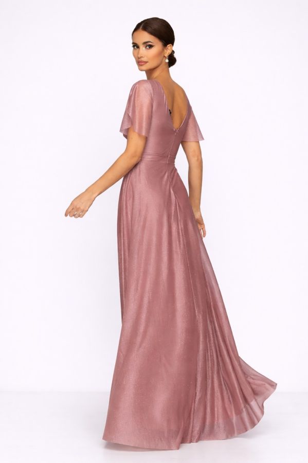 Rochie de ocazie din voal cu glitter Atlanta Rose