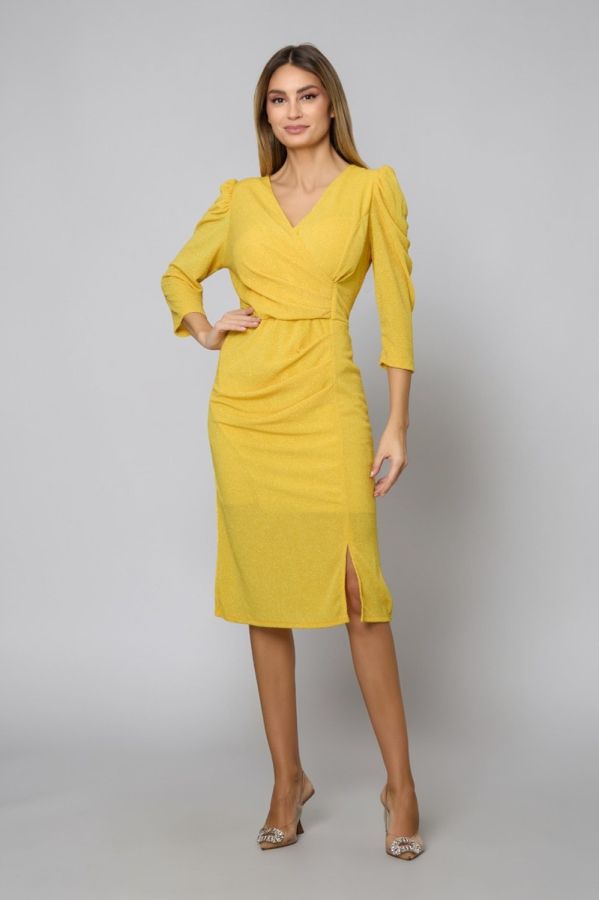 Rochie Angella Galbena