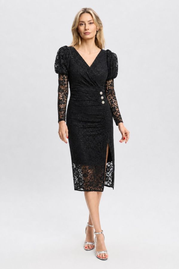 Rochie de ocazie din dantela Lilith Neagra