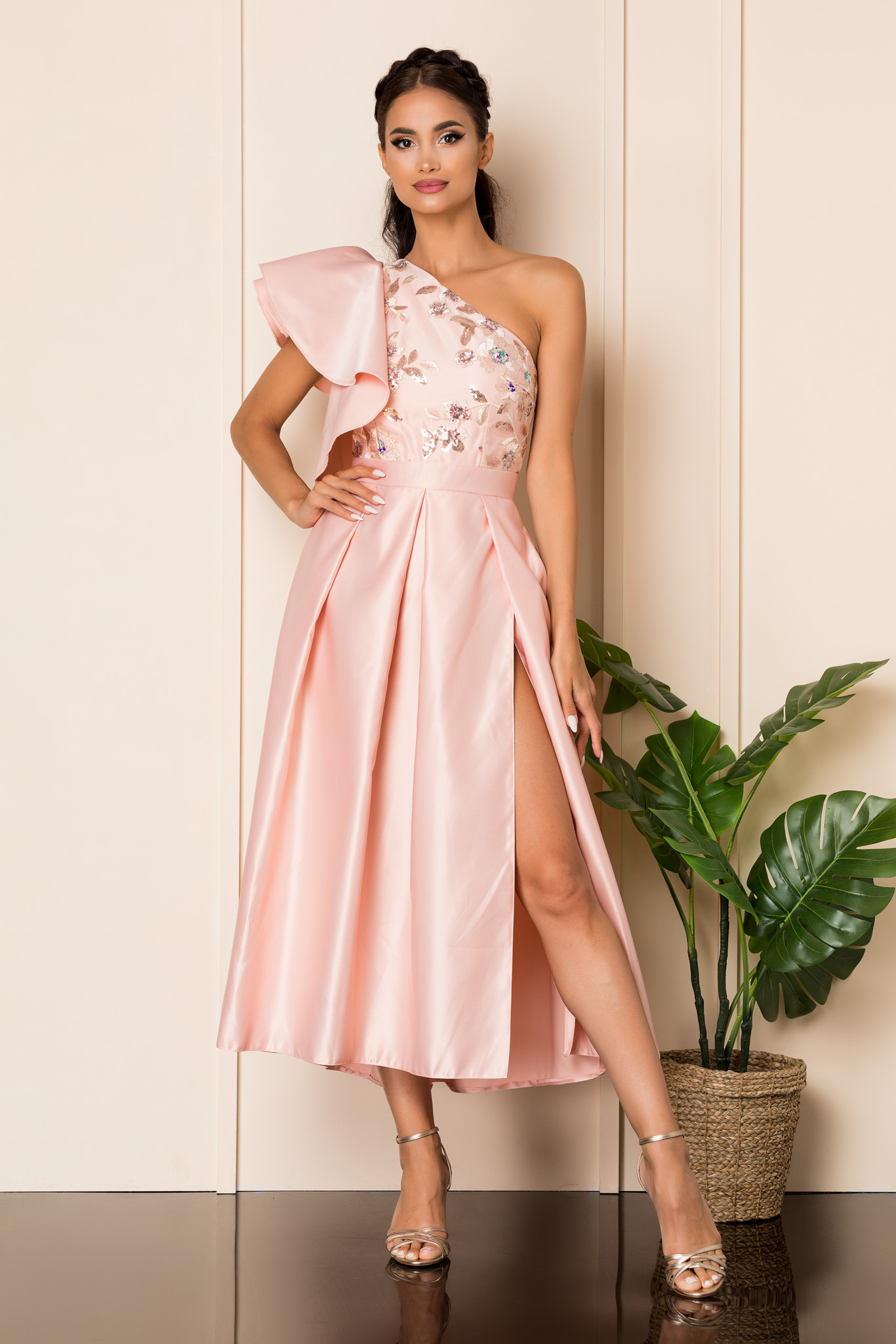 Rochie moze crystal rose