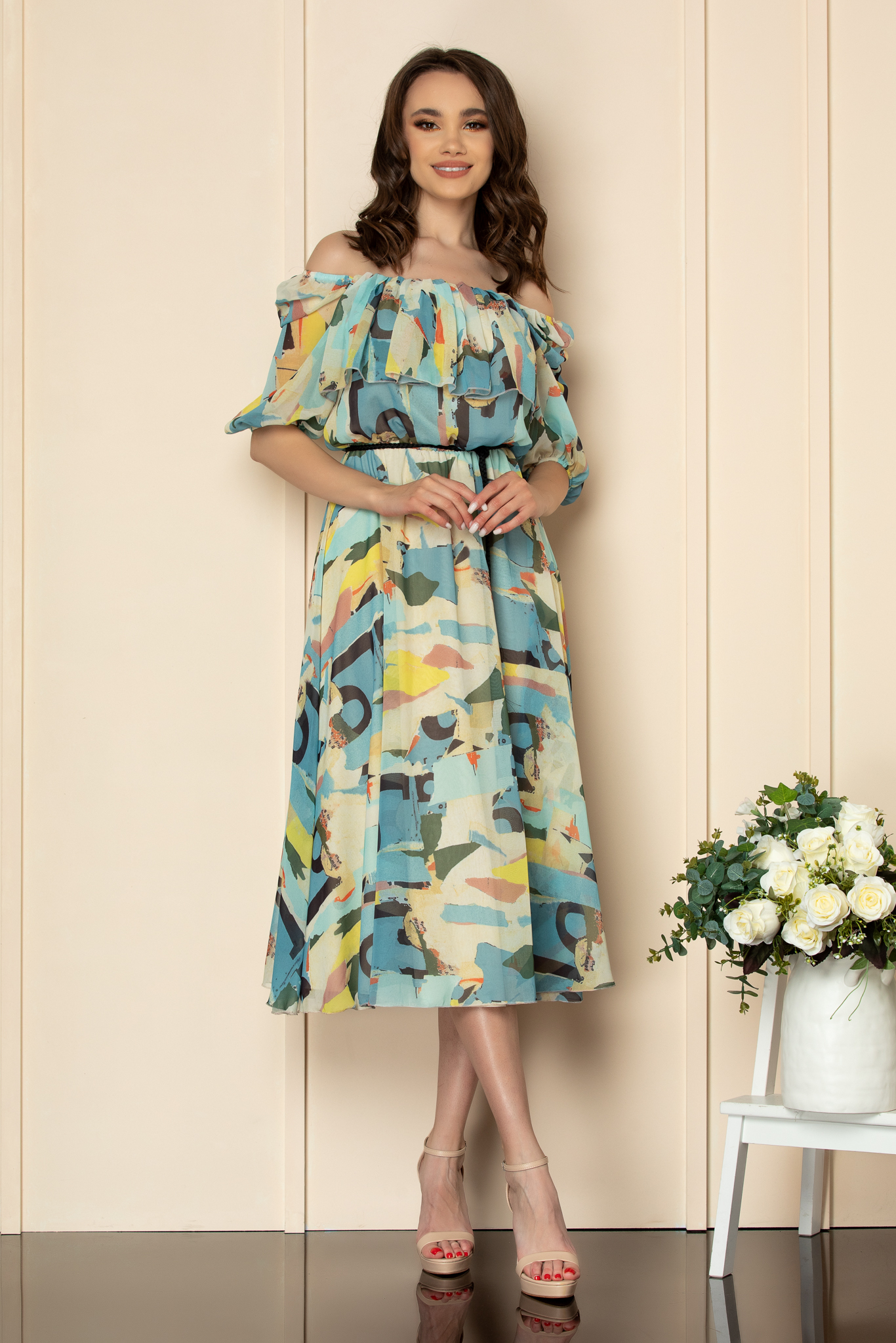 Rochie karina bleu multi