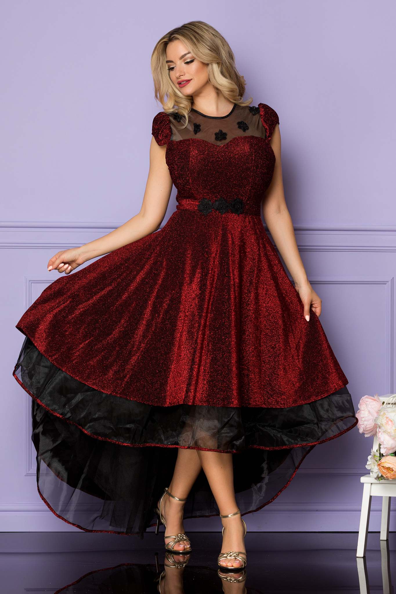 Rochie hermosa rosie