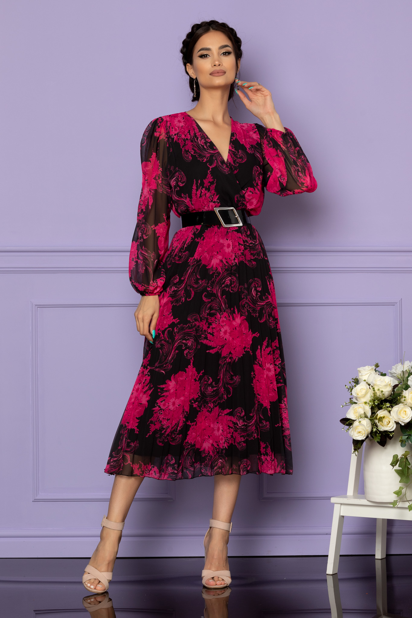 Rochie ingrid ciclam