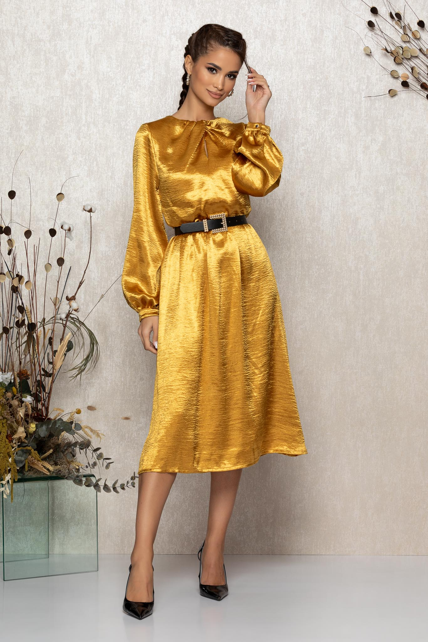 Rochie zephira galbena
