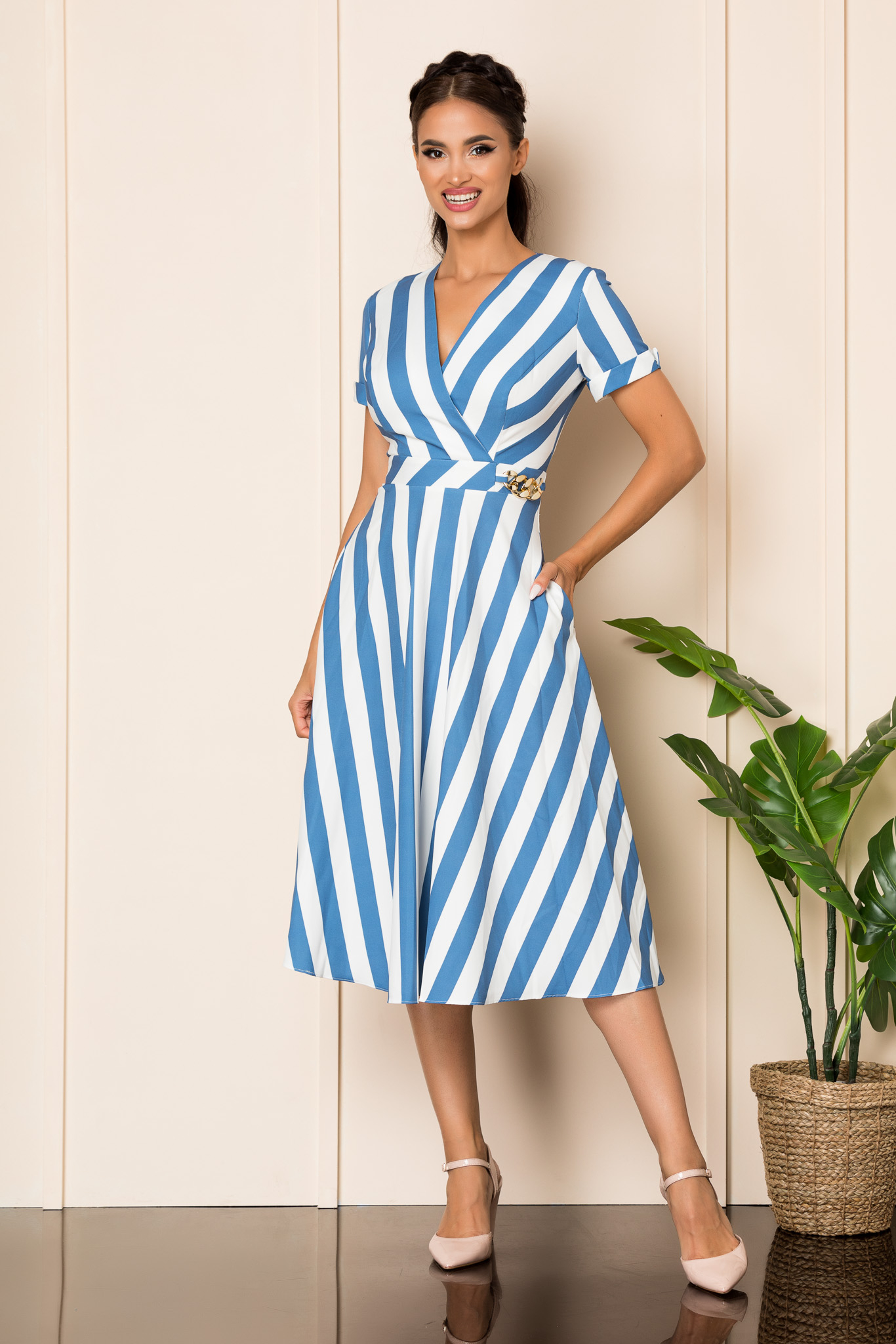Rochie medana bleu