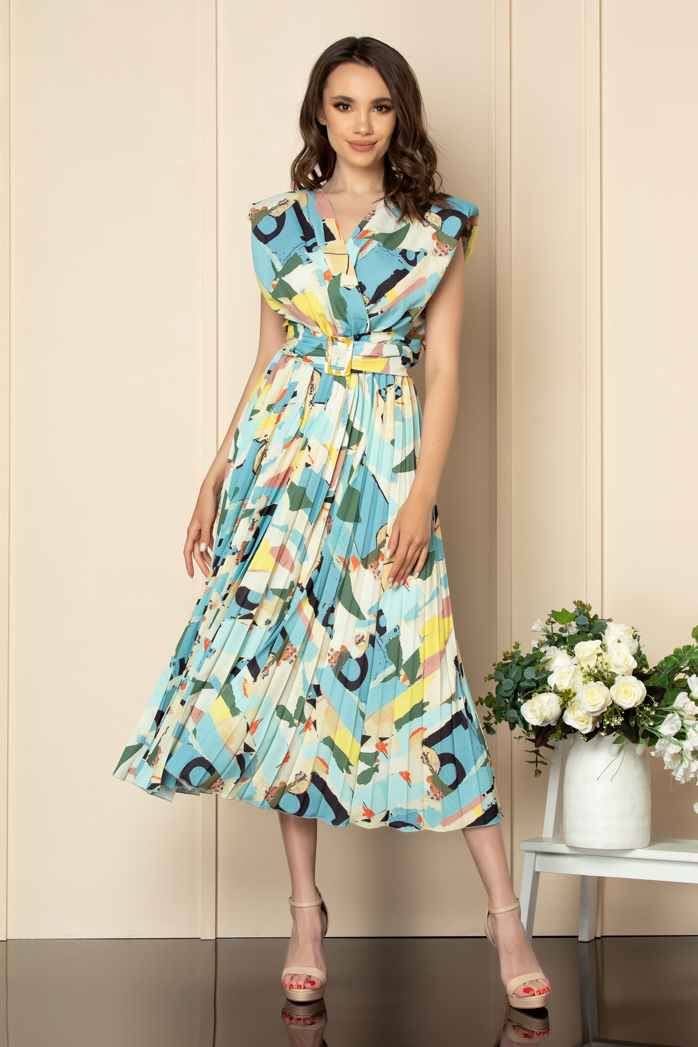 Rochie Carmen Bleu Multi Marimi mari 2023-10-02