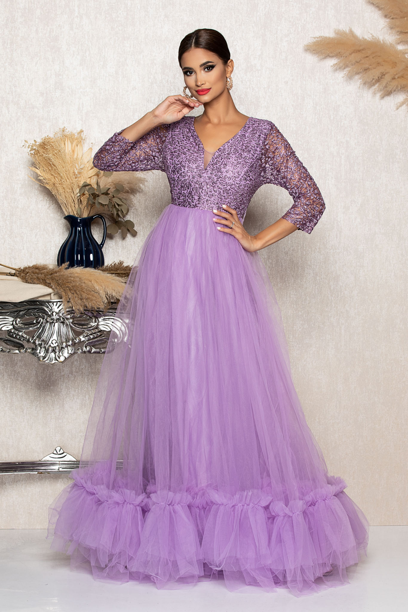 Rochie remarkable lila