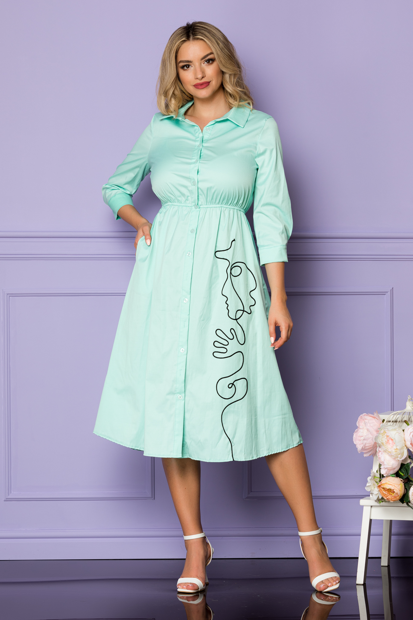 Rochie yarina mint