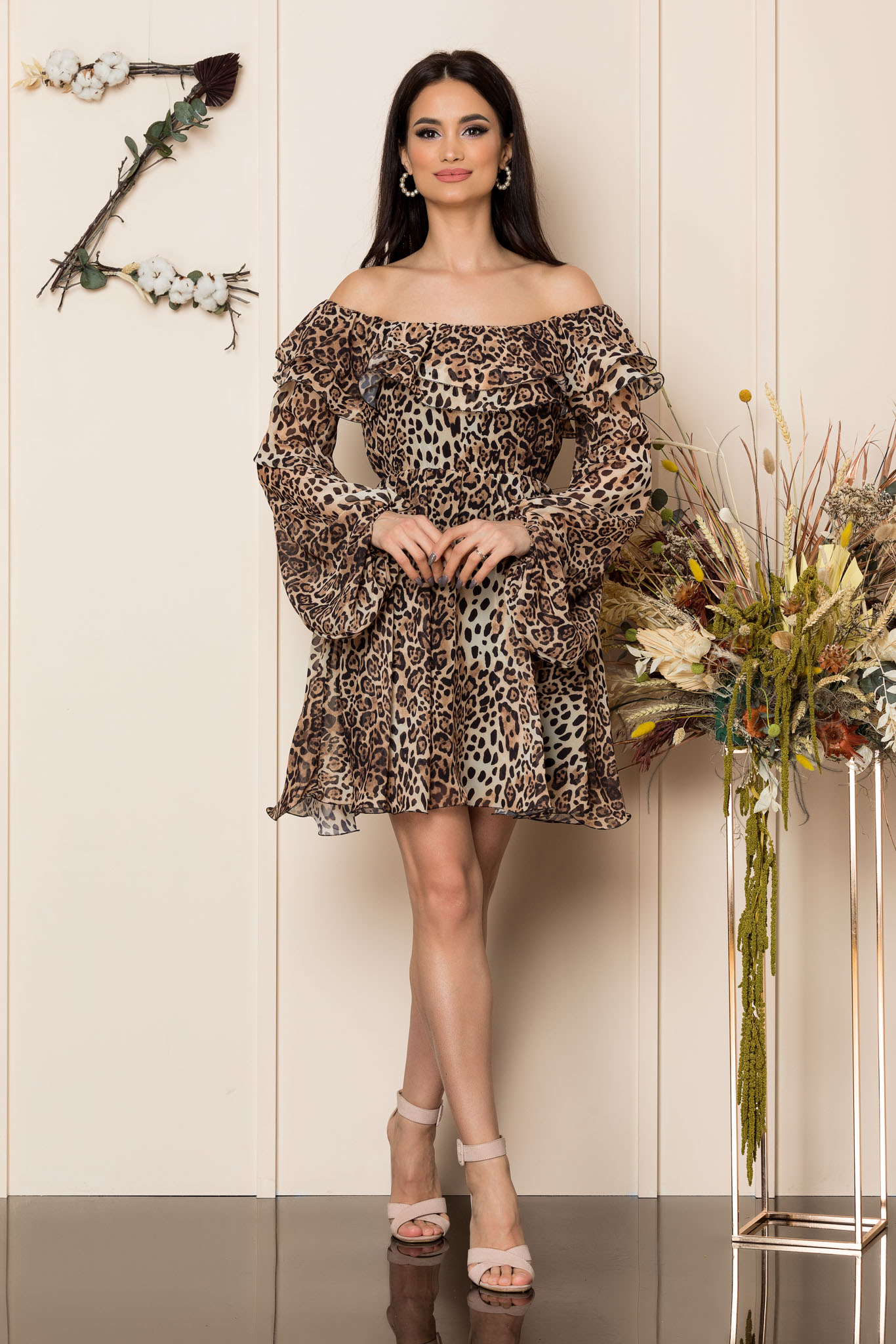 Rochie yrene animal print