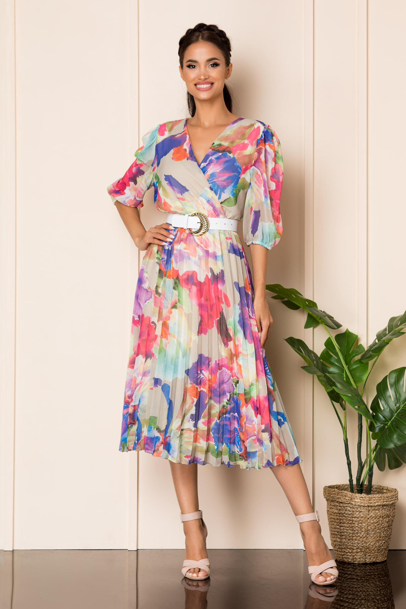 Rochie cryna bej pastel