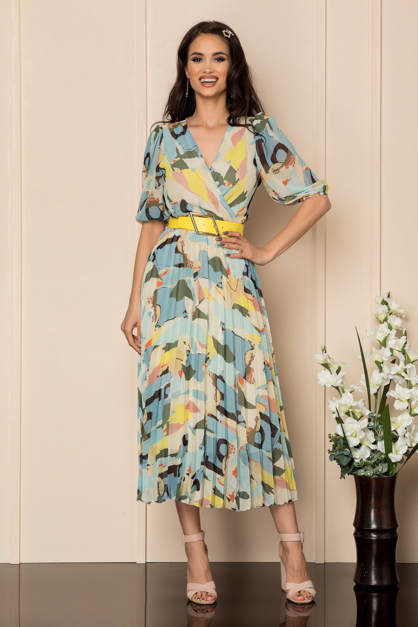 Rochie cryna bleu multi