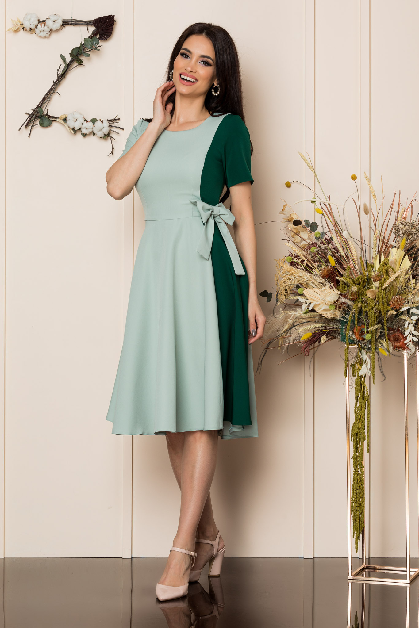 Rochie moze hazel mint