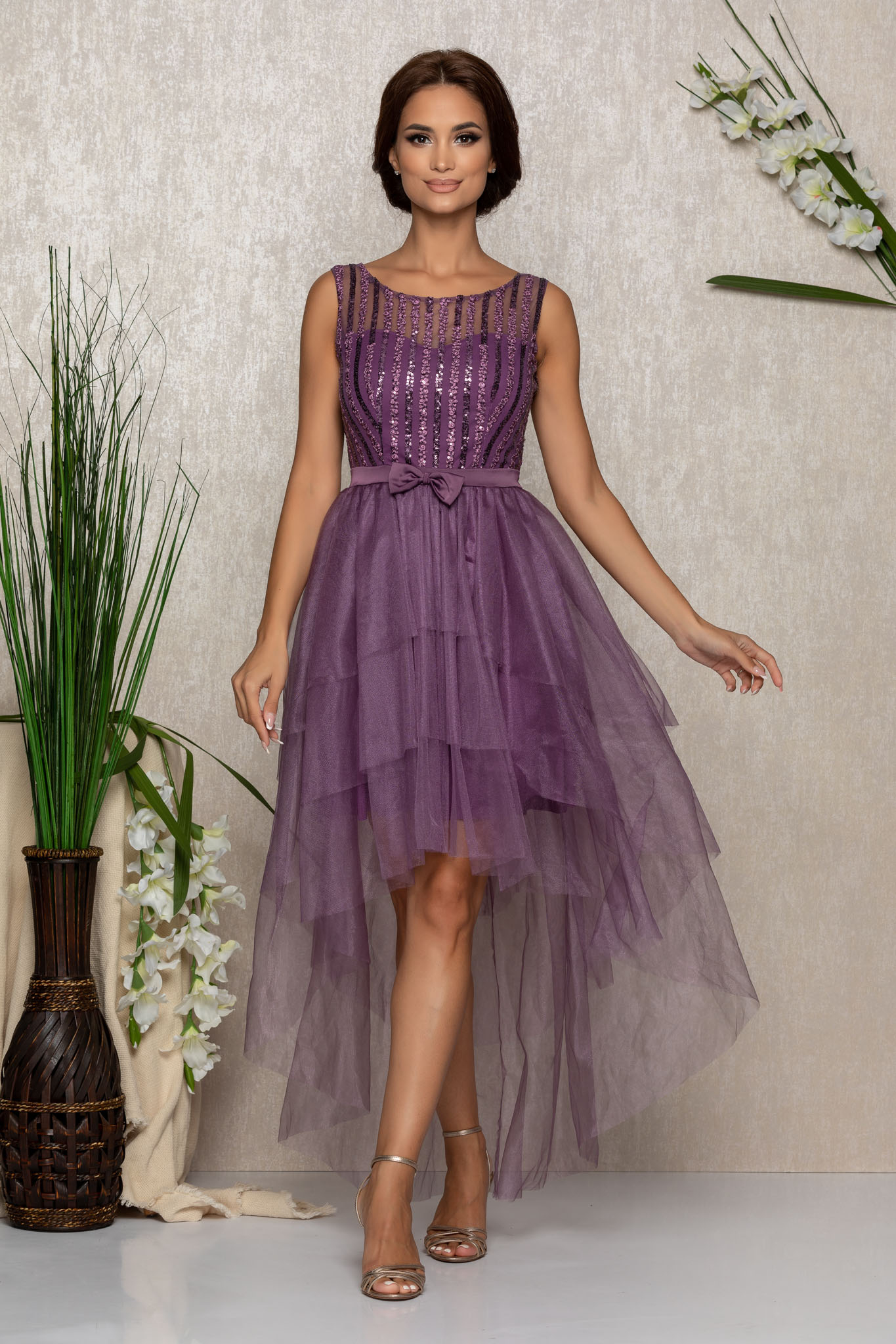 Rochie dhalia violet