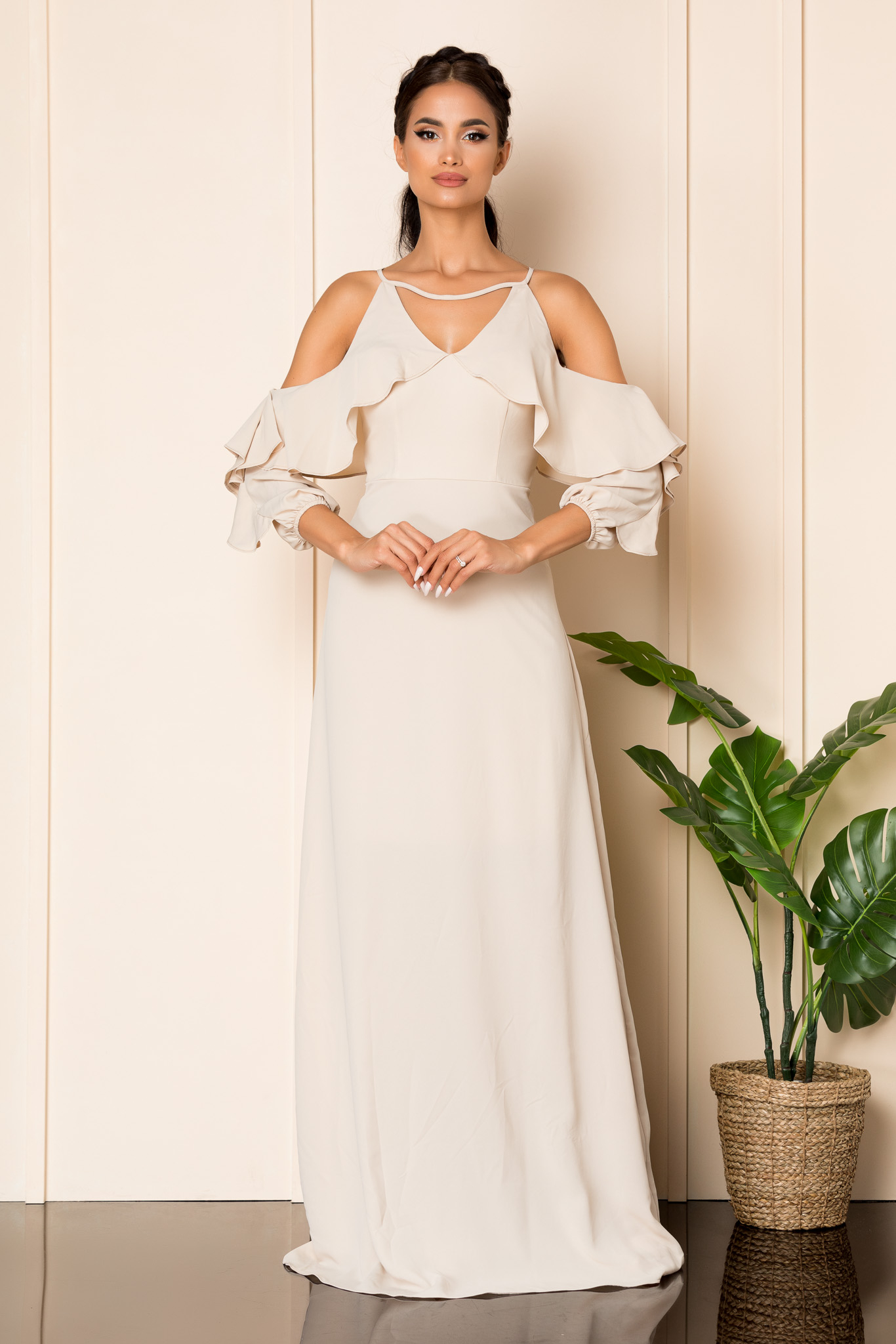Rochie Stephanie Nude 2023 ❤️ Pret Super zonia imagine noua 2022