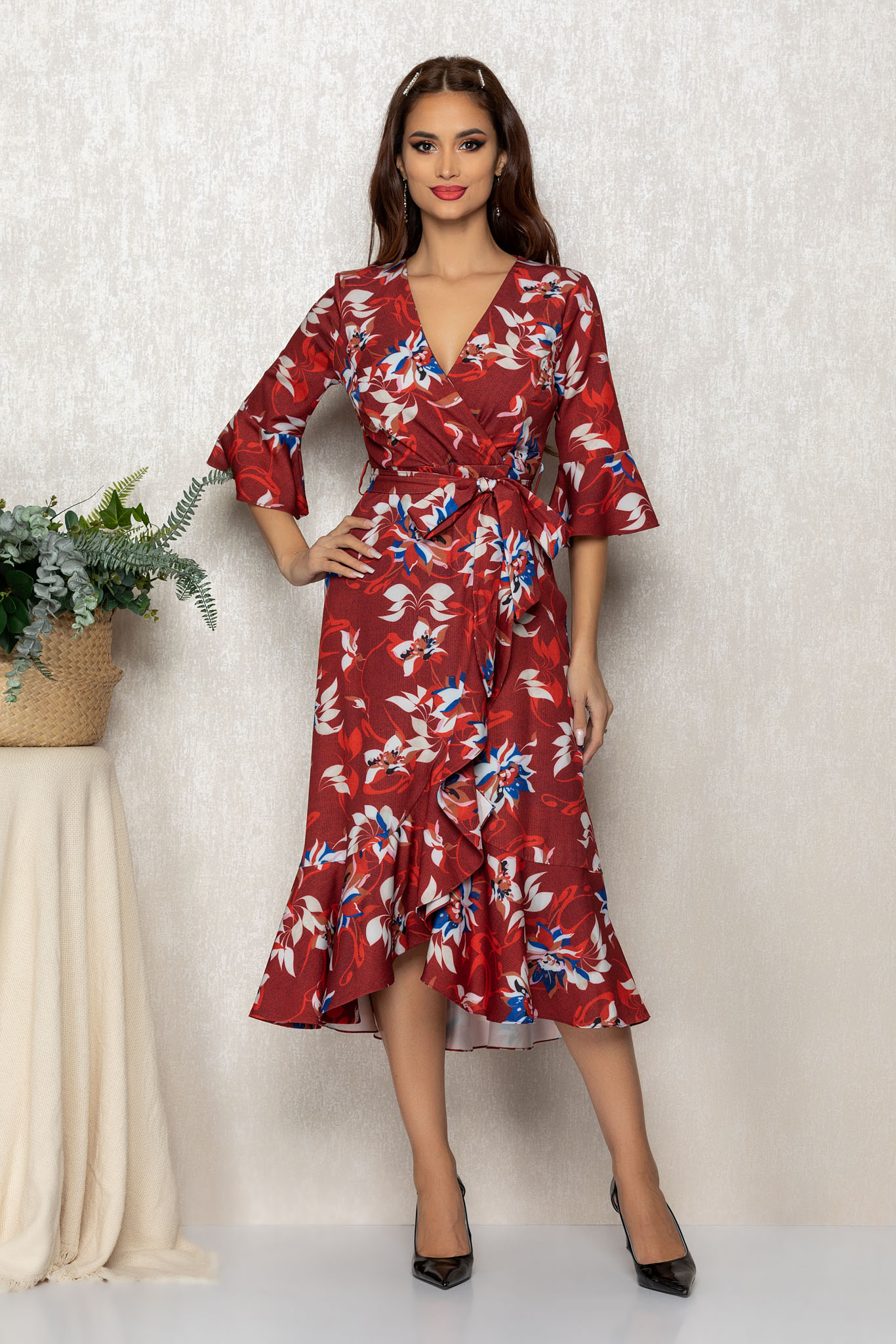 Rochie mirra bordo