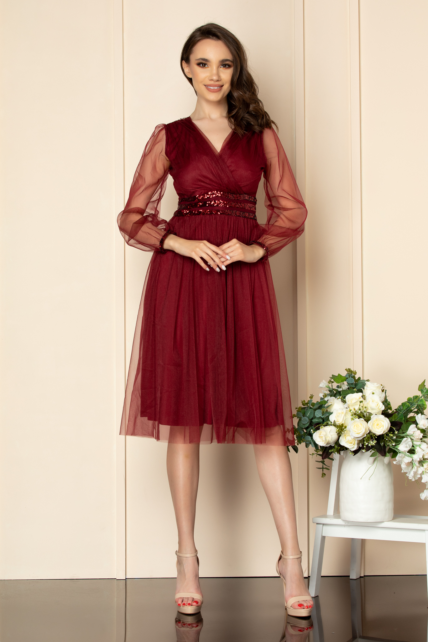 Rochie georgy bordo