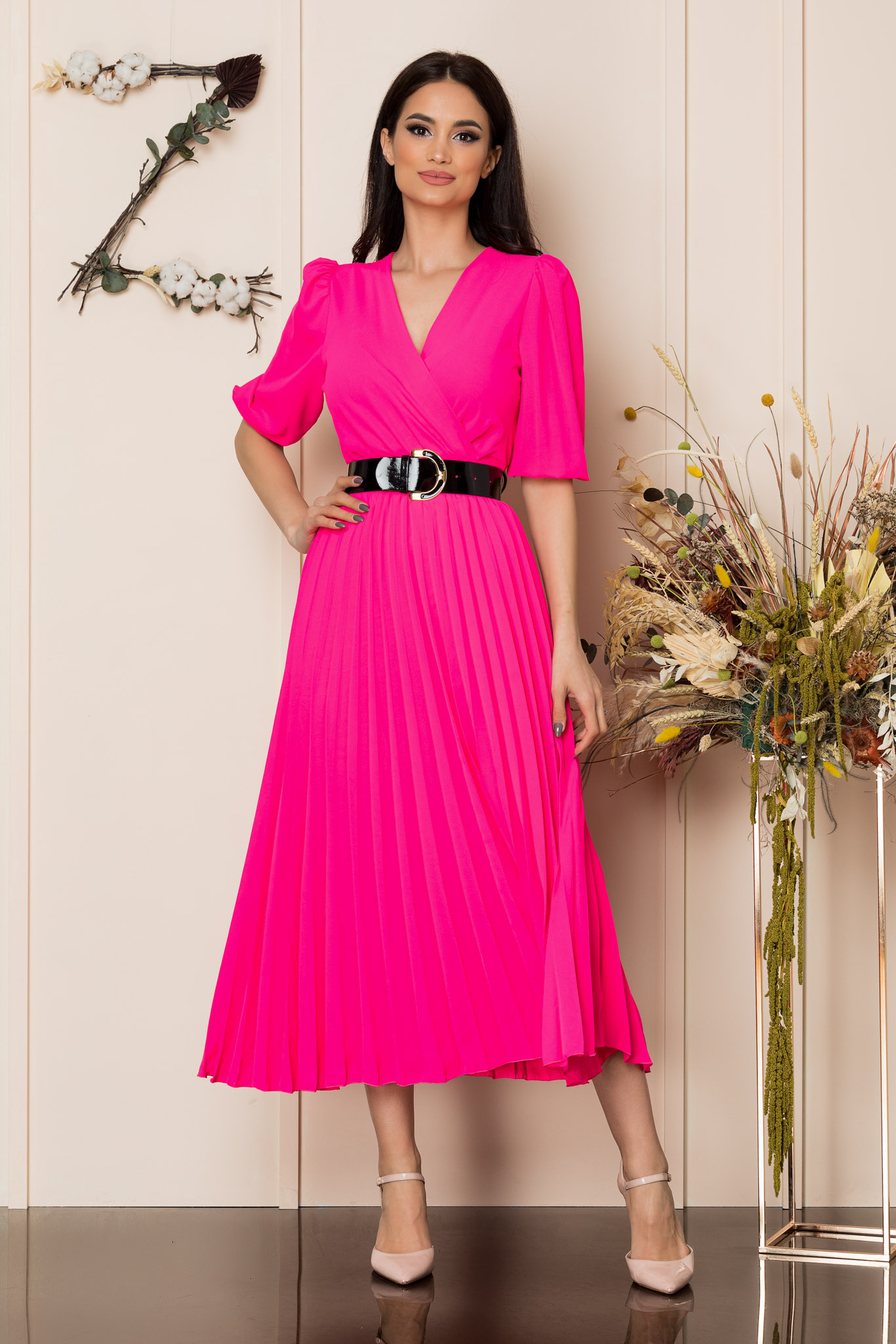 Rochie cryna ciclam