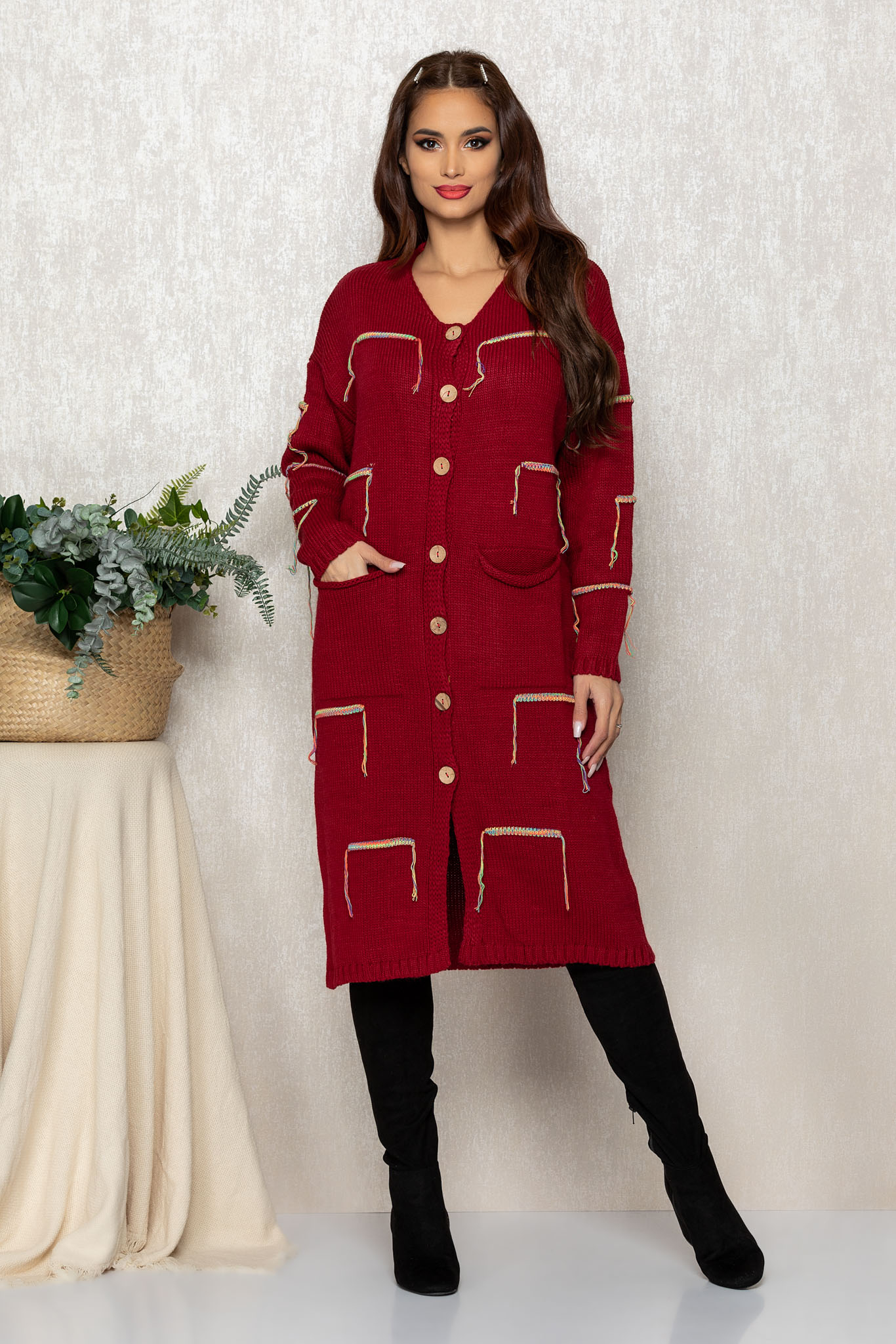 Cardigan ayden bordo