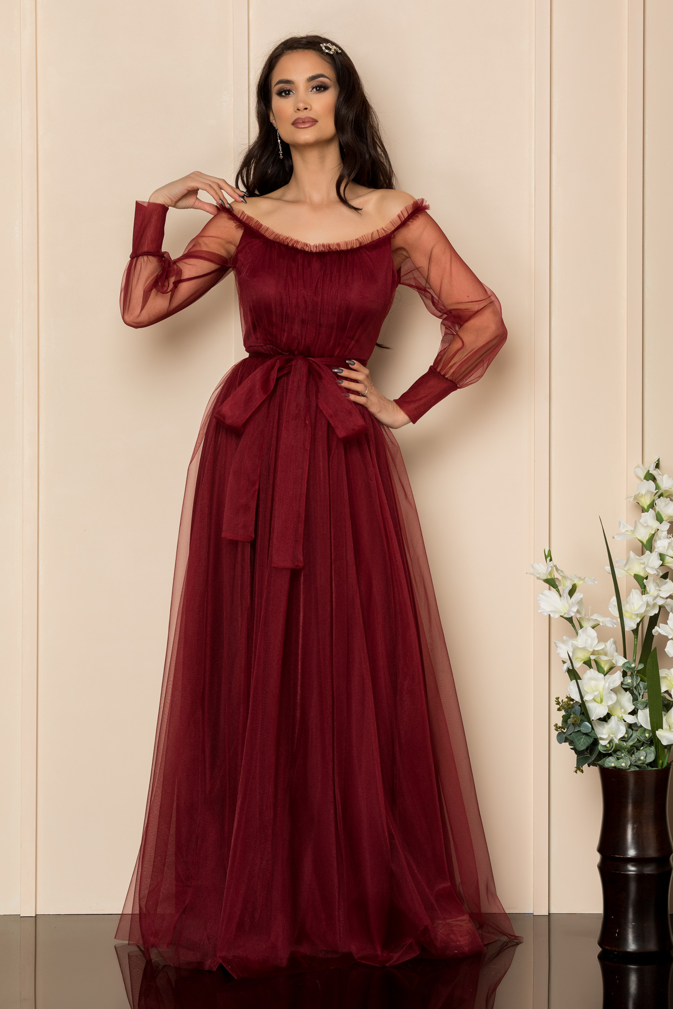 Poze Rochie Temptation Bordo zonia.ro 