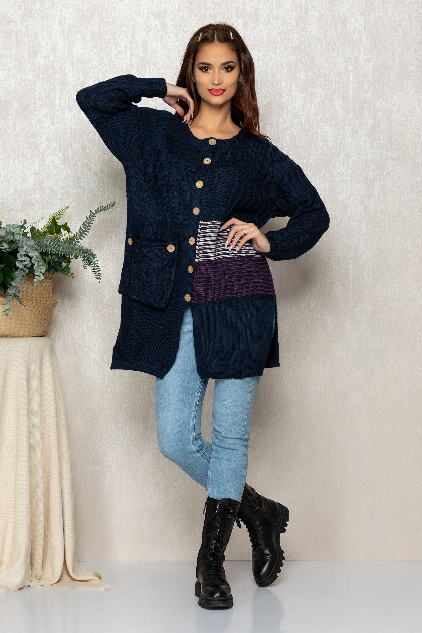 Cardigan andrew bleumarin