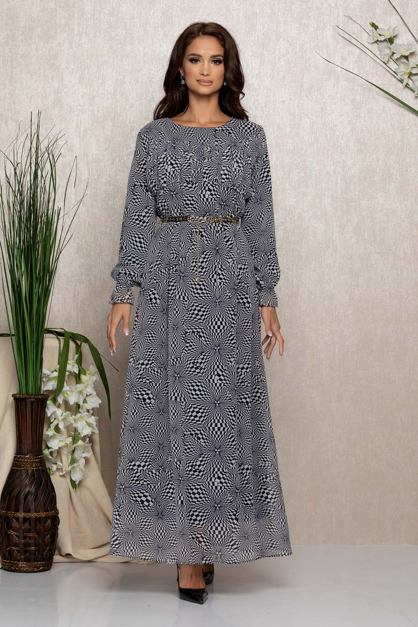 Rochie annie bleumarin bicolora