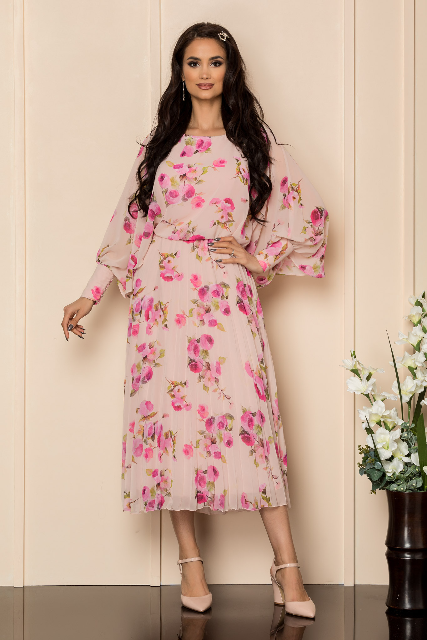 Rochie angy rose floral