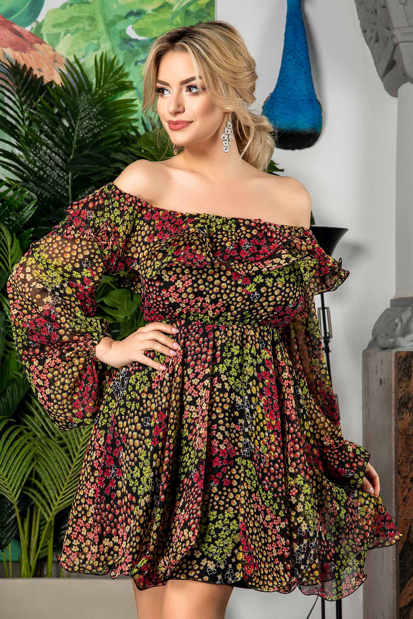 Rochie yrene multi floral