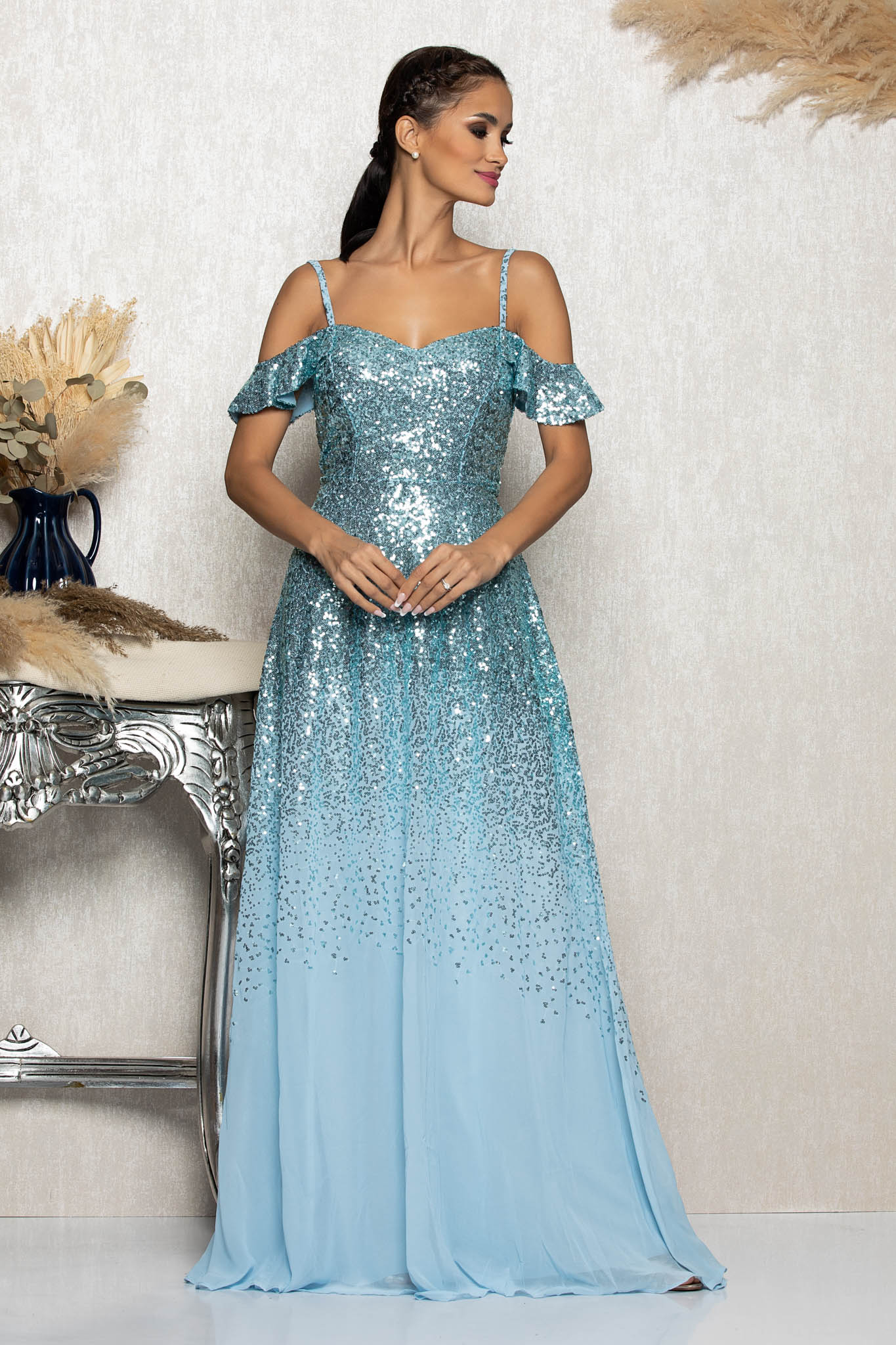 Rochie Feeria Bleu Marimi mari 2023-09-24