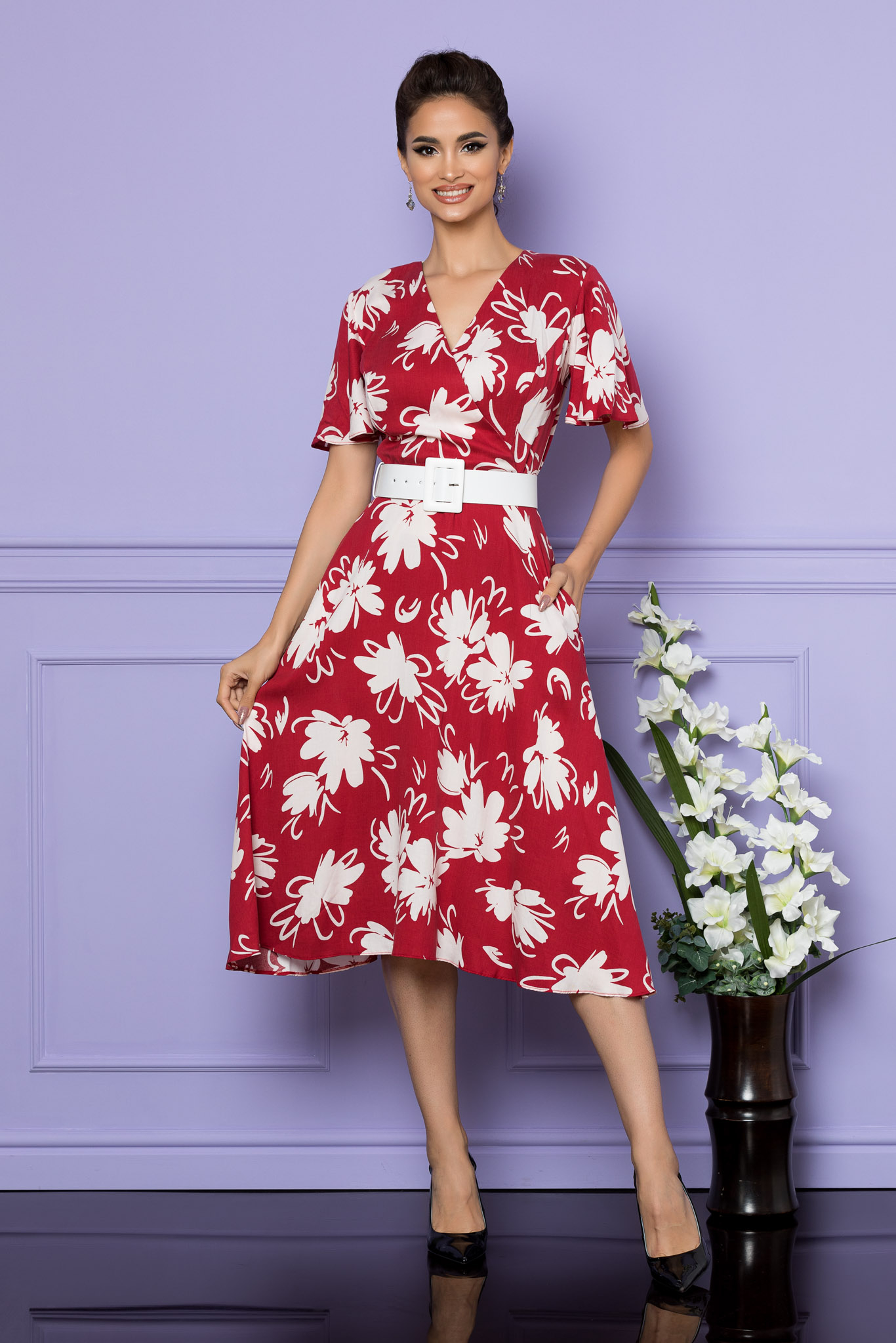 Rochie paulina marsala