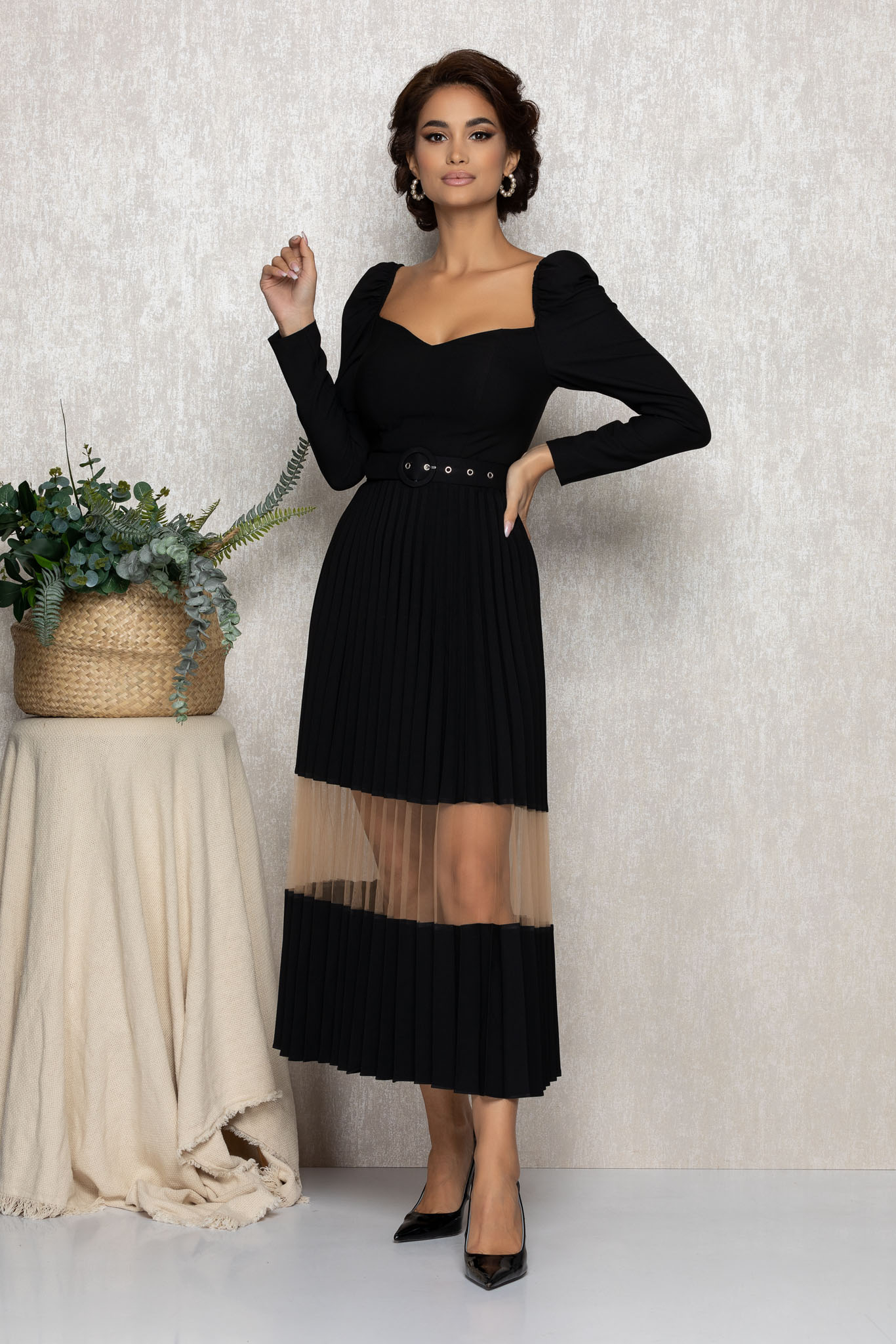 Rochie Herra Neagra 2023 ❤️ Pret Super zonia imagine noua 2022