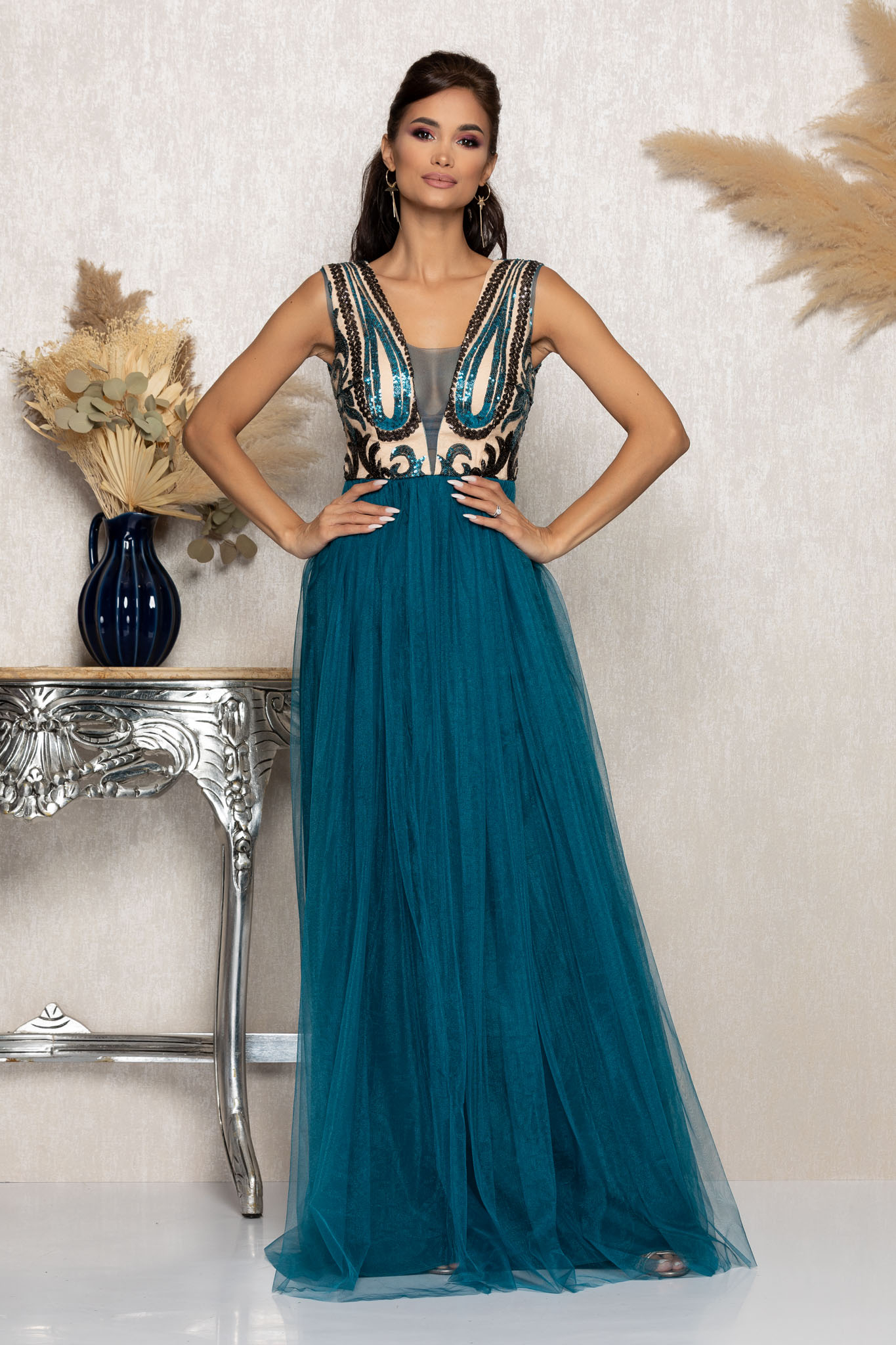 Rochie moze tonight turcoaz