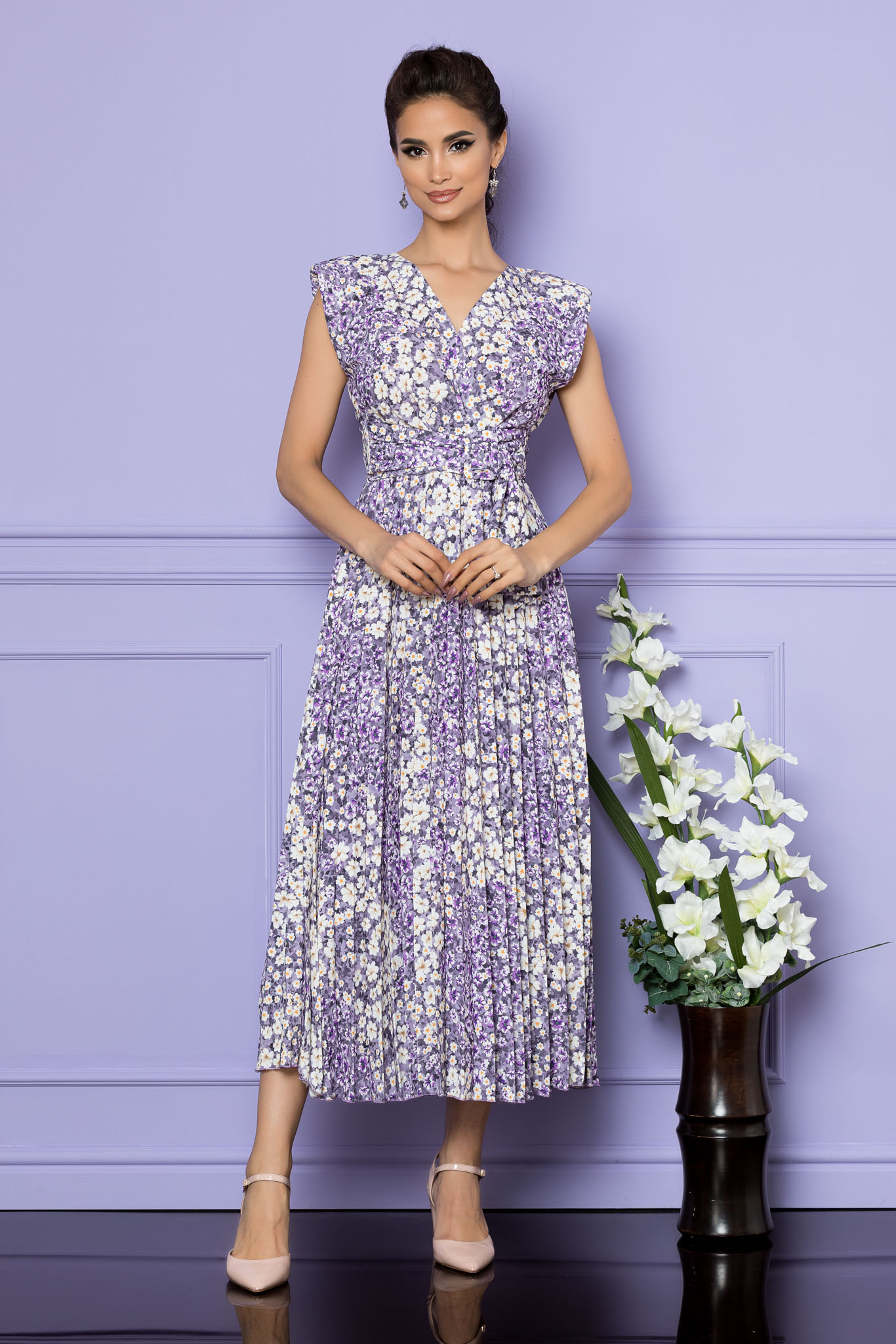 Rochie carmen lila 
