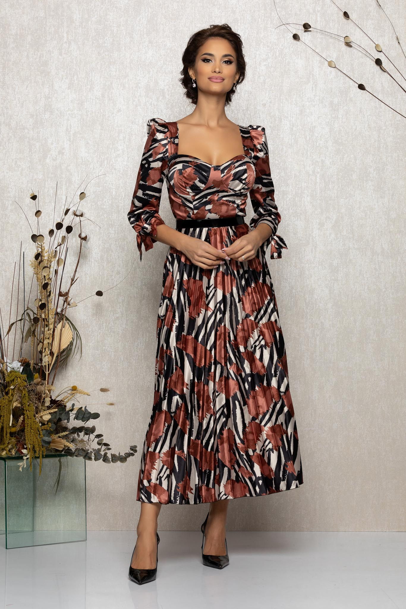 Rochie rowa maro multi