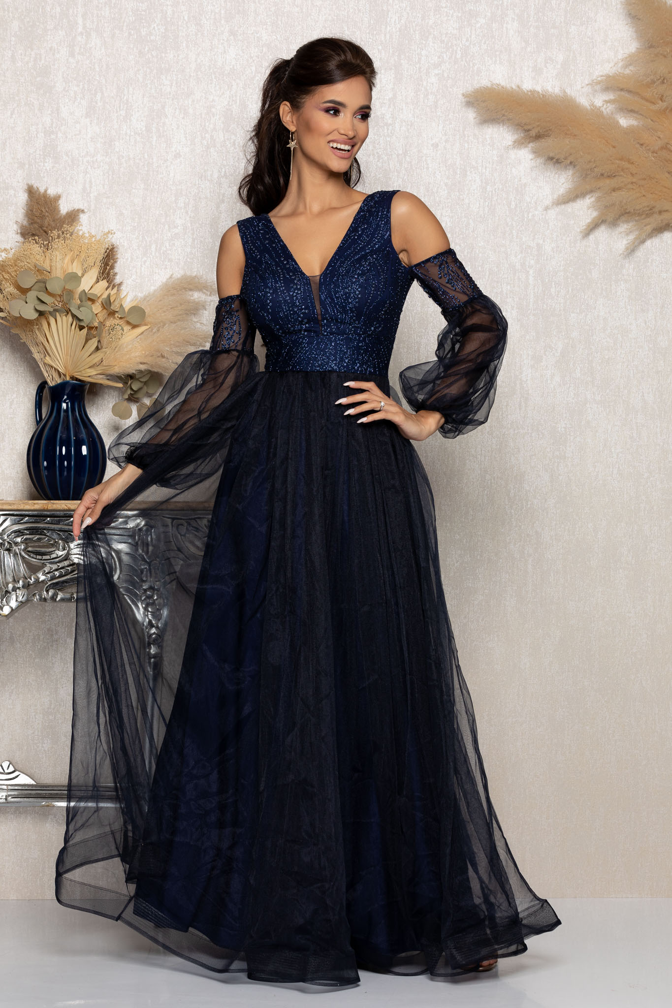 Rochie glow bleumarin