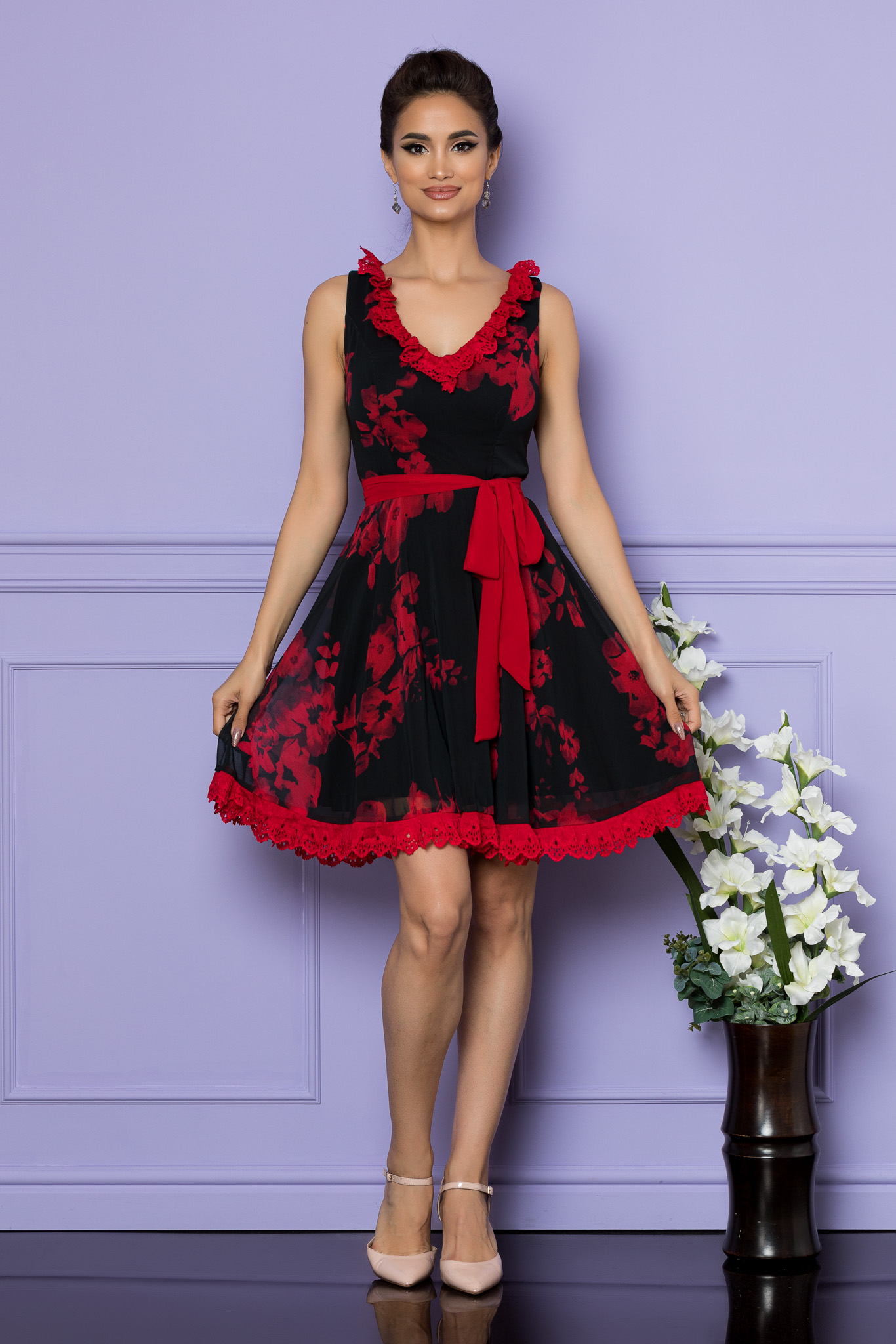 Rochie denisia bicolora 