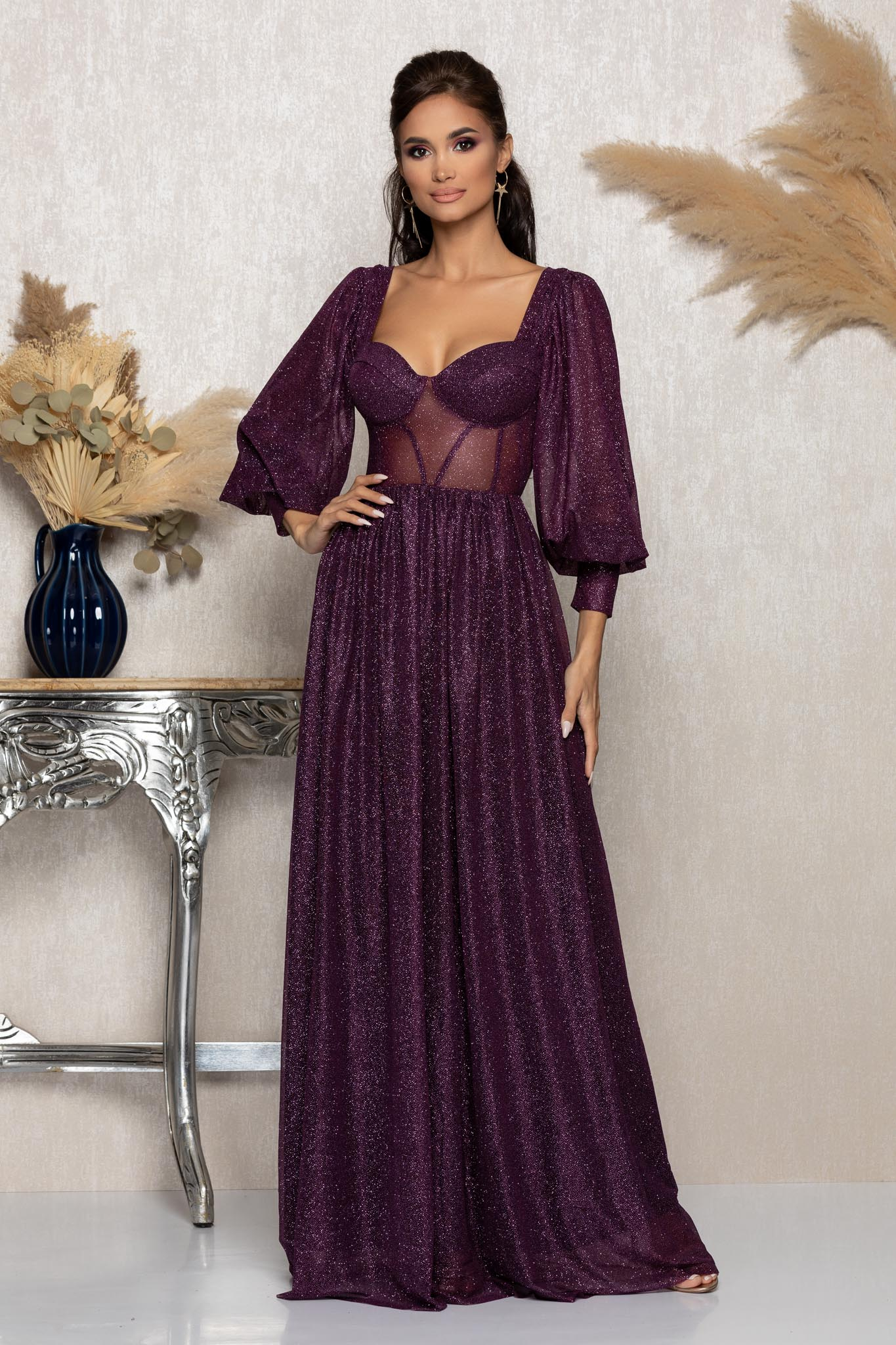 Poze Rochie Louisiana Violet zonia.ro 