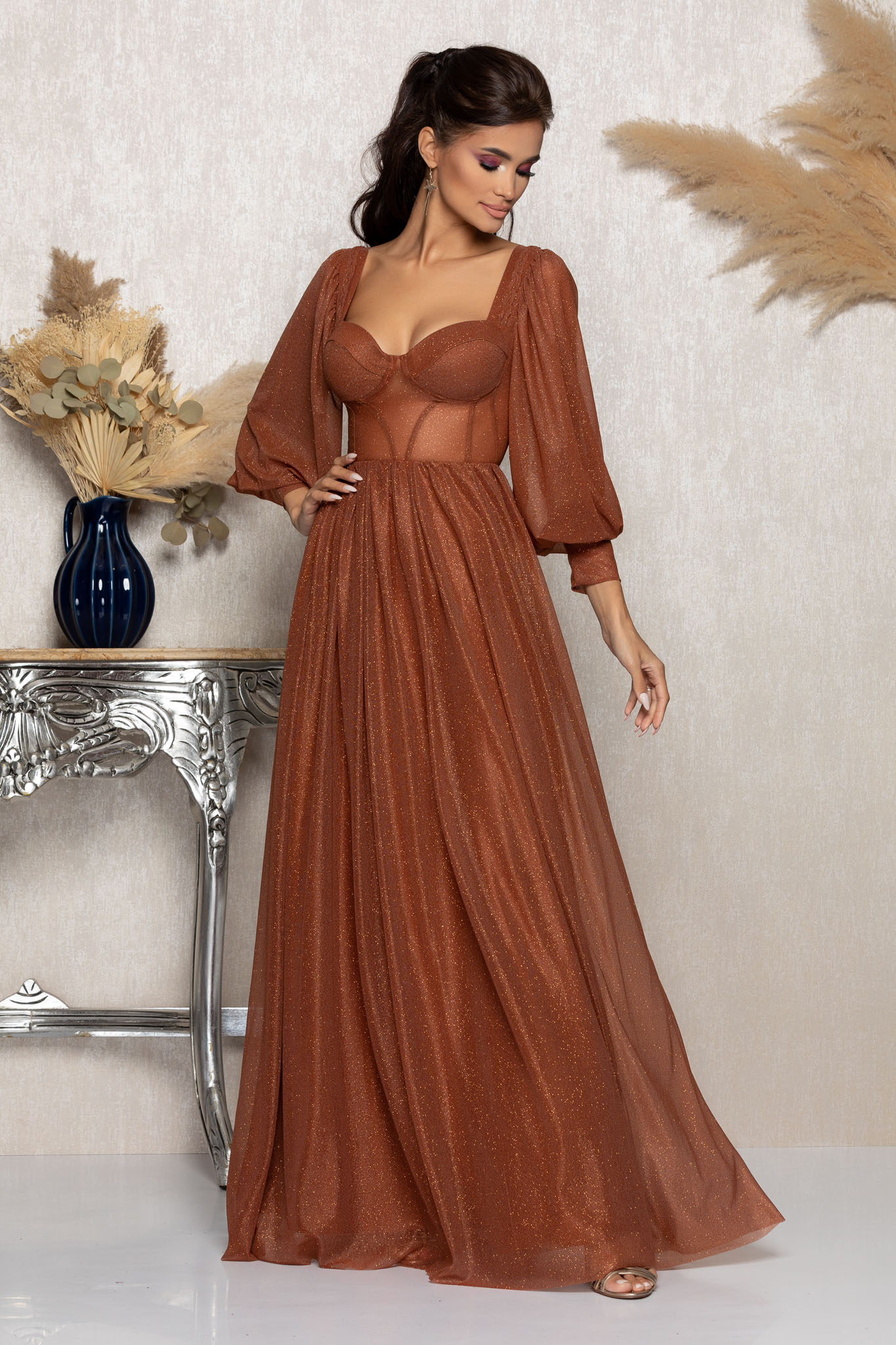 Rochie louisiana caramizie