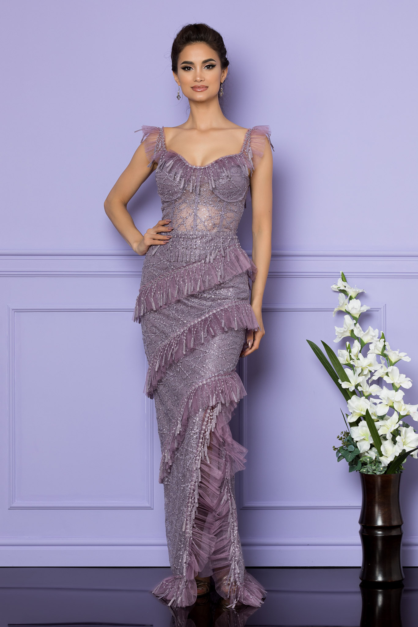 Rochie spectacullar lila