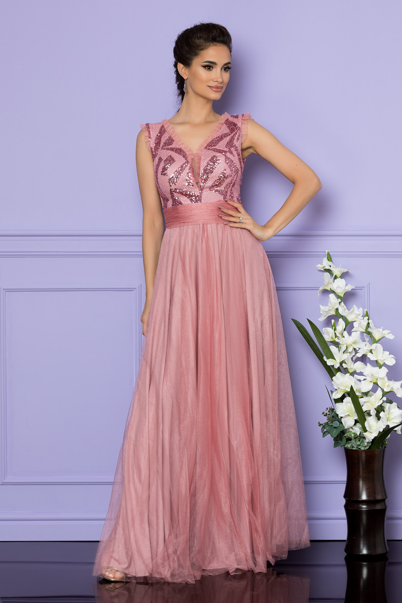 Rochie secret roz