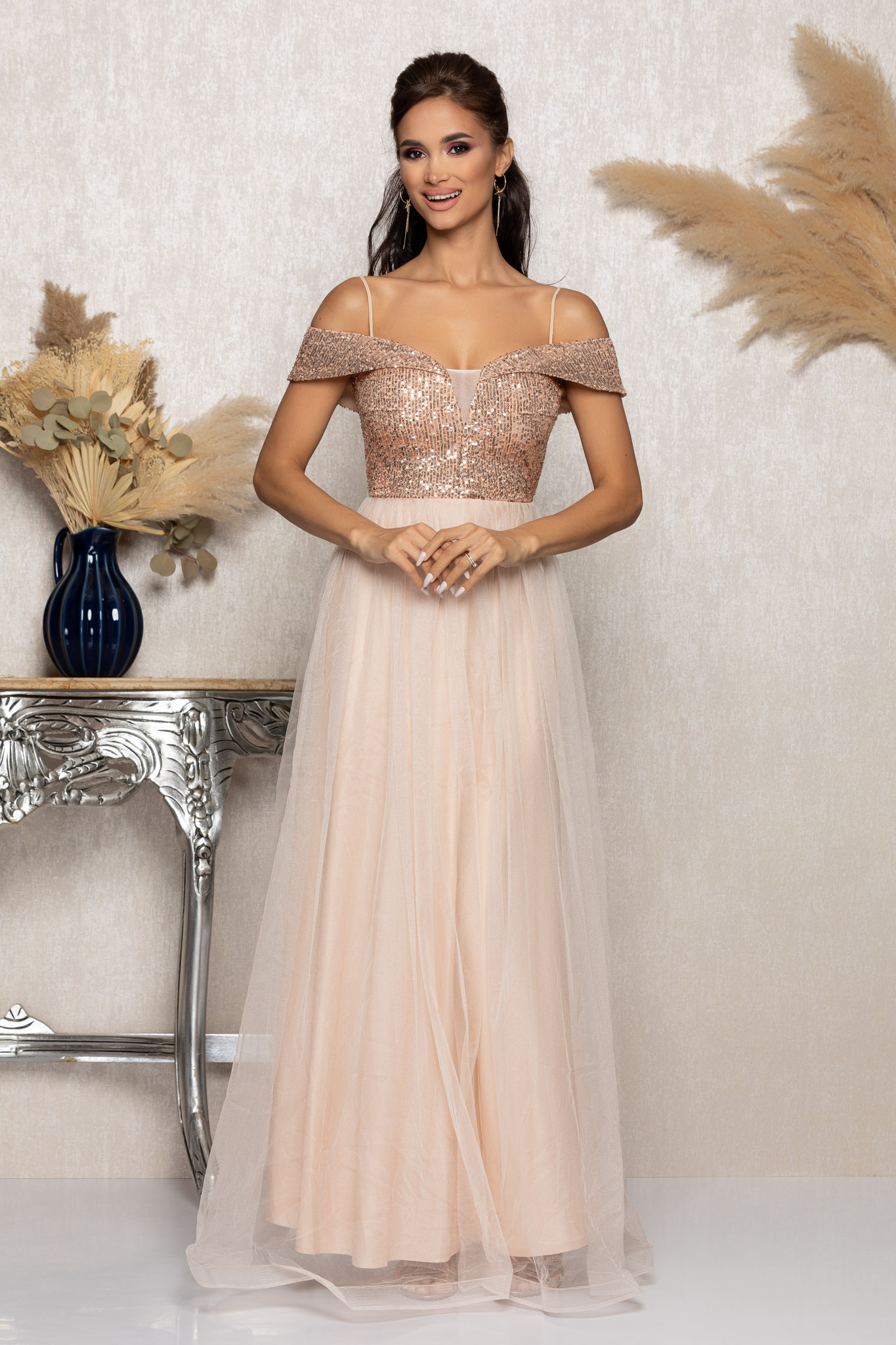 Rochie diamond nude