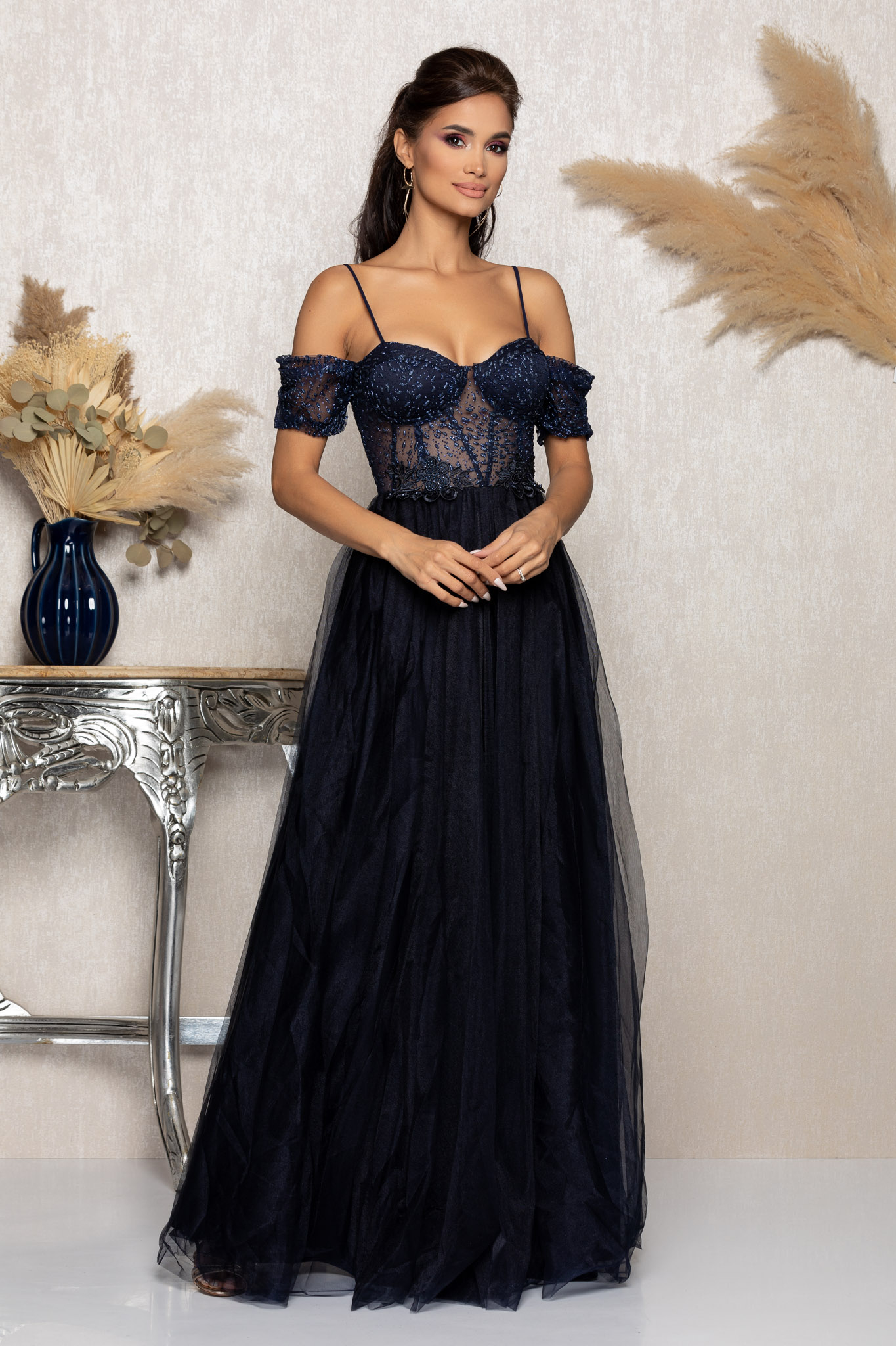 Rochie scarlett bleumarin