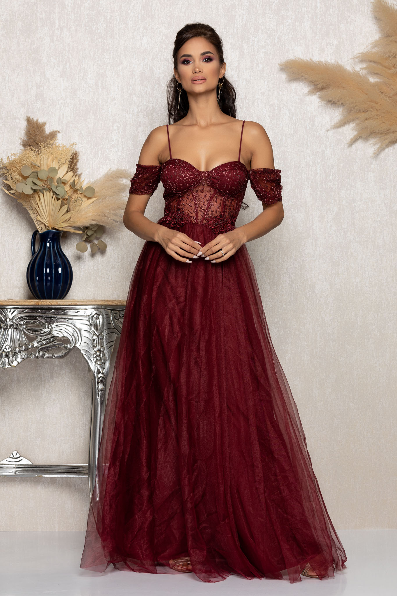 Rochie scarlett bordo
