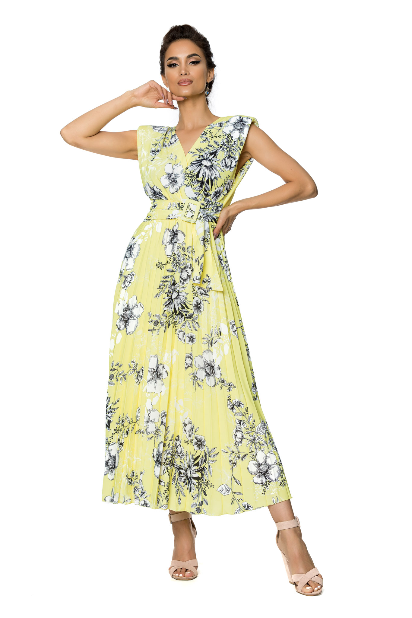 Rochie carmen galbena