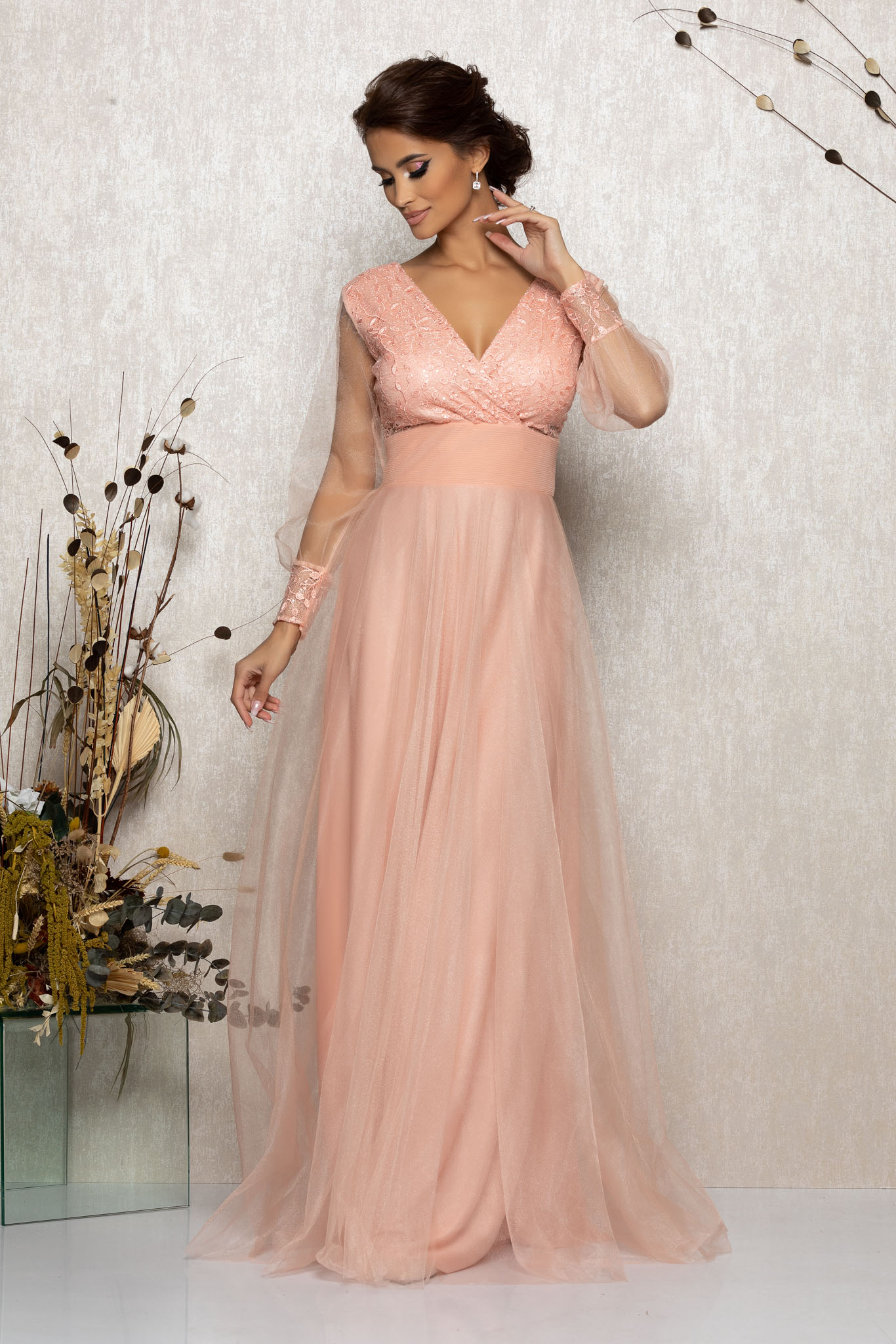 Rochie dinasty peach
